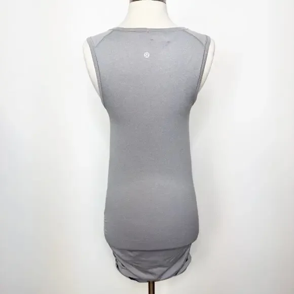 Lululemon In The Flow Dress Heathered Grey 4 - Picture 5 of 8